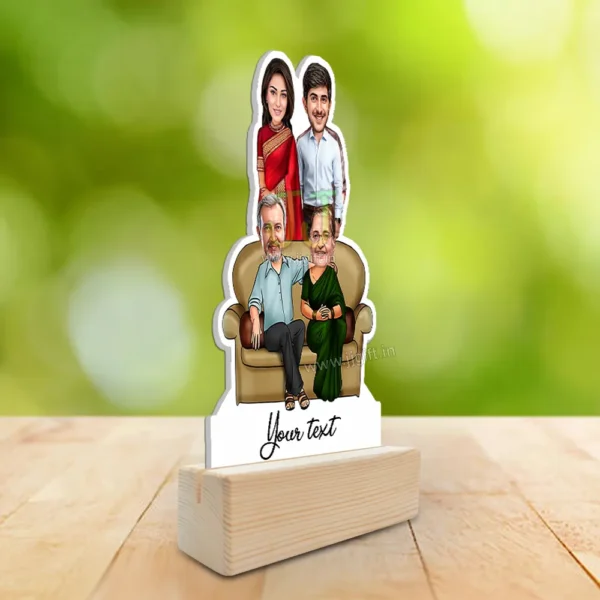 Elegent family caricature gift - Image 2