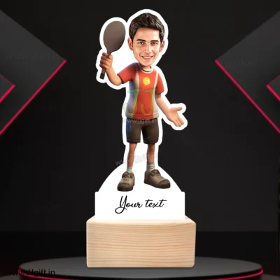 Personalized award for table tennis player