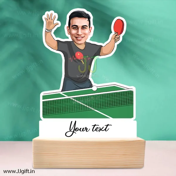 Table tennis lover gift , caricature gift for table tennis lover