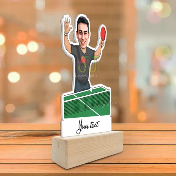 Table tennis lover gift , caricature gift for table tennis lover - Image 2