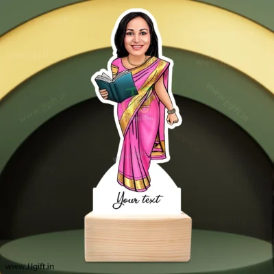 Teacher caricature 10 , Unique Present for teacher