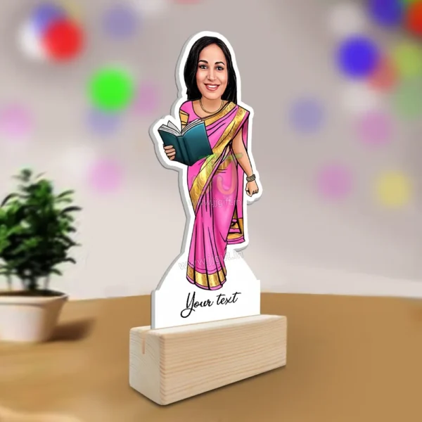 Teacher caricature 10 , Unique Present for teacher - Image 2
