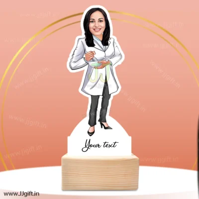 Unique present for ayurvedic doctor, Caricature gift for ayurvedic doctor