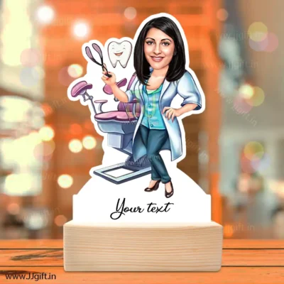 caricature gift for dental clinic opening