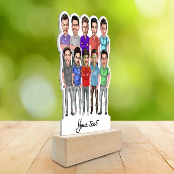 Best male friend group caricature gift for 10 person - Image 2