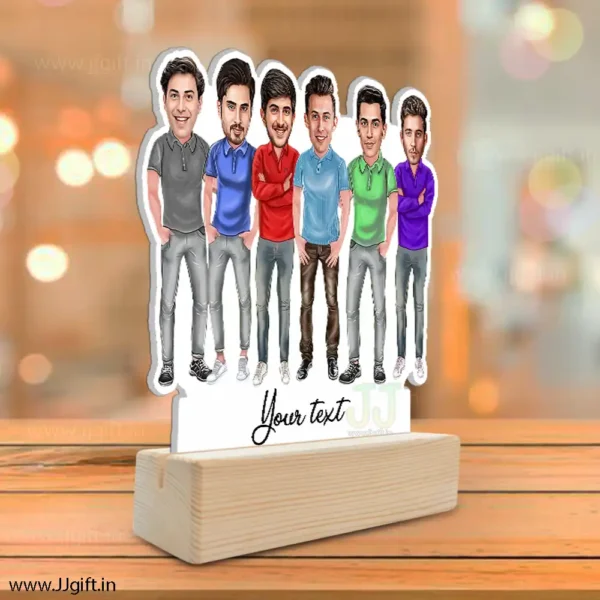 Best male friend group caricature gift for 6 person - Image 2