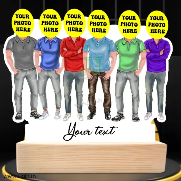 Best male friend group caricature gift for 6 person - Image 3