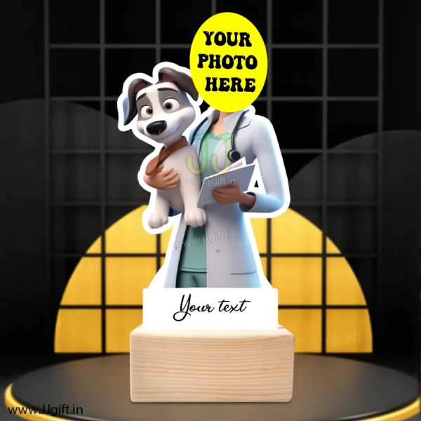 Personalized caricature gift for Veterinary doctor, Female veterinary caricature gift - Image 3