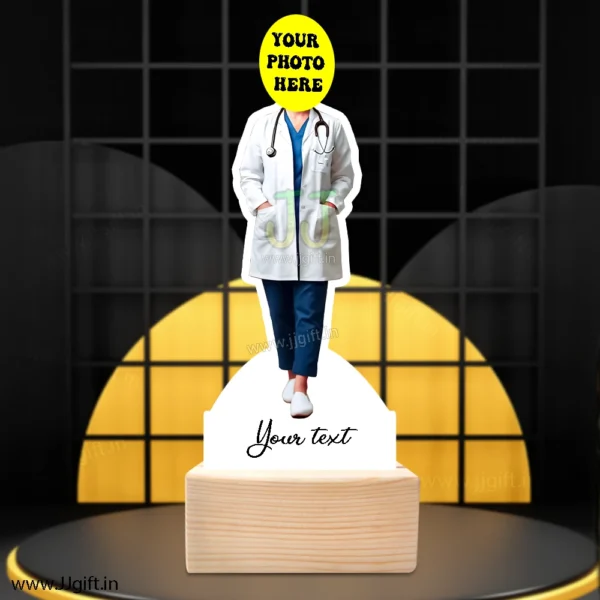 Unique caricature gift for female doctor,Personalized female doctor standee gift - Image 3