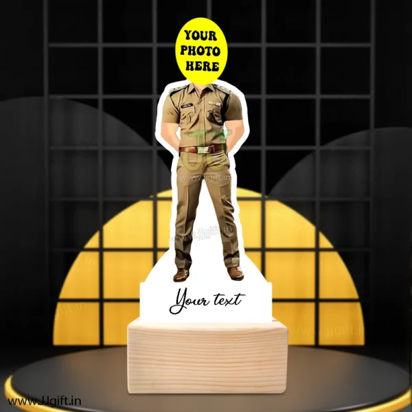 Caricature gift for police officer, Personalized caricature standee gift for police officer made on acrylic - Image 3