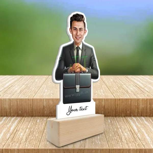 Caricature standee gift for auditor, Best personalized gift for auditor - Image 2