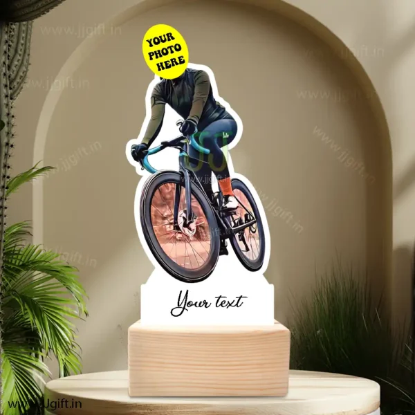 Customise cyclist caricature gift, Best gift fot cyclist female, Statue cyclist gift idea - Image 3
