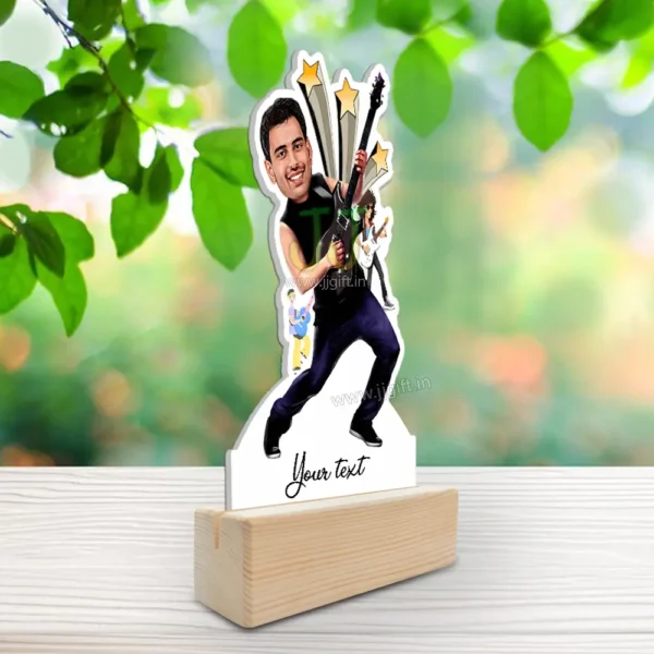 Guitarist caricature 4, Personalized caricature gift for guitar lover - Image 2