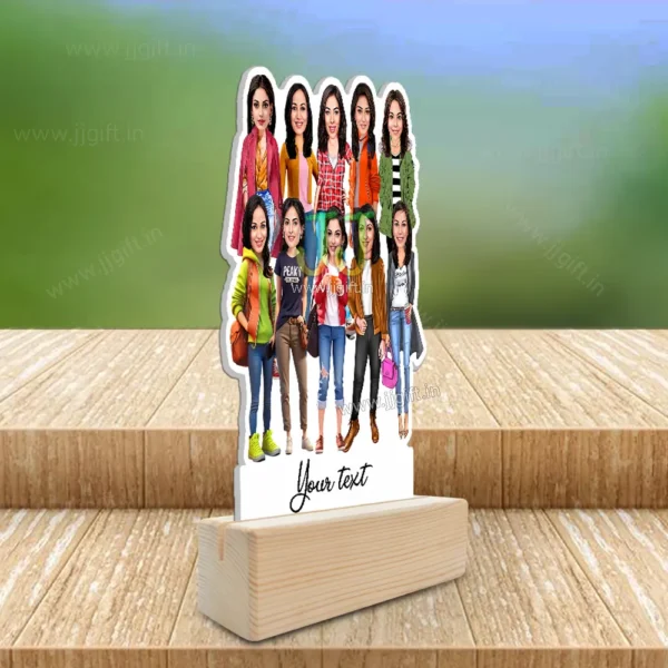 Personalized Caricature gift idea for Female friends group for 10 person - Image 2