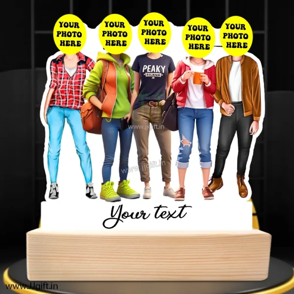 Personalized Caricature gift idea for Female friends group for 5 person - Image 3