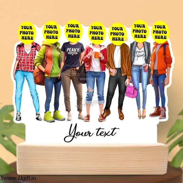 Personalized Caricature gift idea for Female friends group for 7 person - Image 3