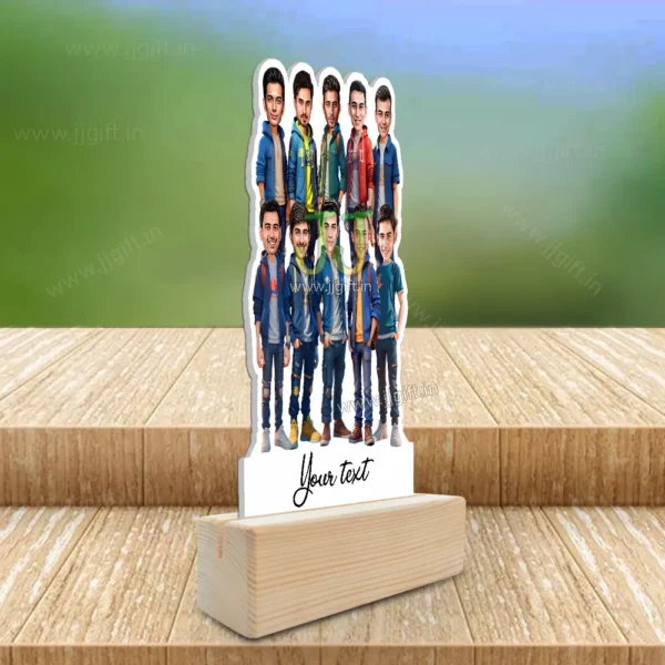 Personalized Caricature gift idea for Male friends group for 10 person - Image 2