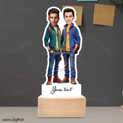 Personalized Caricature gift idea for Male friends group for 2 person