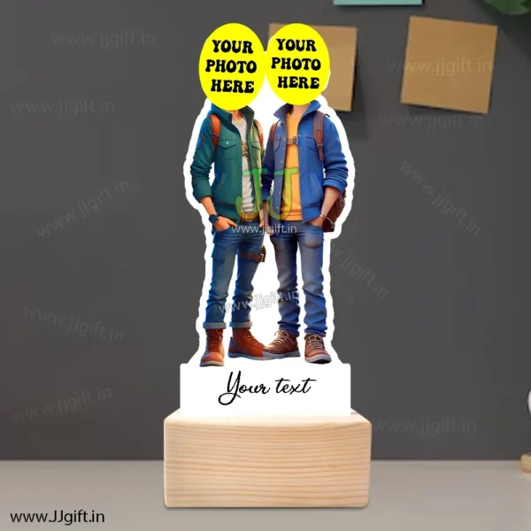 Personalized Caricature gift idea for Male friends group for 2 person - Image 3