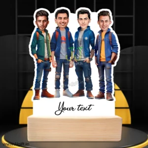 Personalized Caricature gift idea for Male friends group for 4 person
