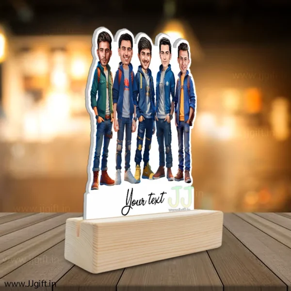 Personalized Caricature gift idea for Male friends group for 5 person - Image 2