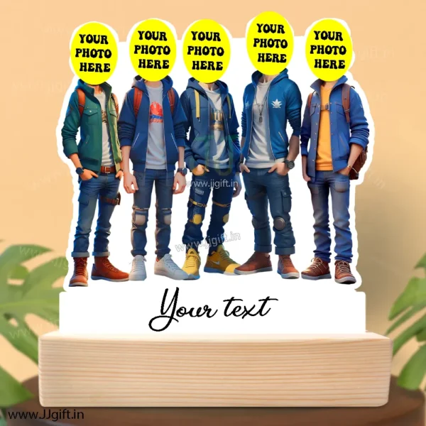 Personalized Caricature gift idea for Male friends group for 5 person - Image 3