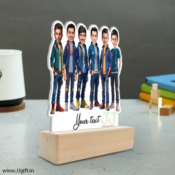 Personalized Caricature gift idea for Male friends group for 6 person - Image 3