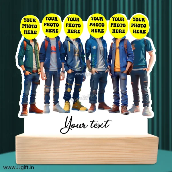 Personalized Caricature gift idea for Male friends group for 6 person - Image 2