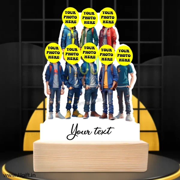 Personalized Caricature gift idea for Male friends group for 8 person - Image 3