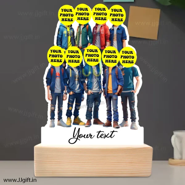 Personalized Caricature gift idea for Male friends group for 9 person - Image 3