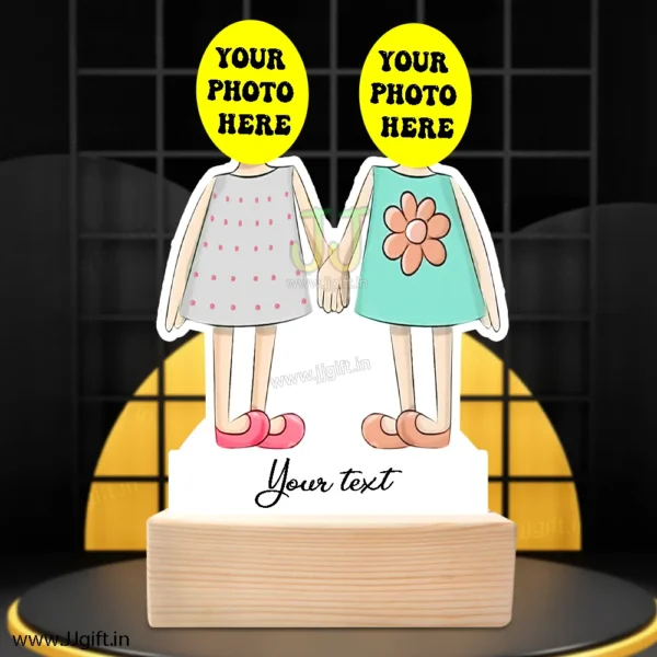 Caricature Gift for 2 female friends in childish and funny look - Image 3
