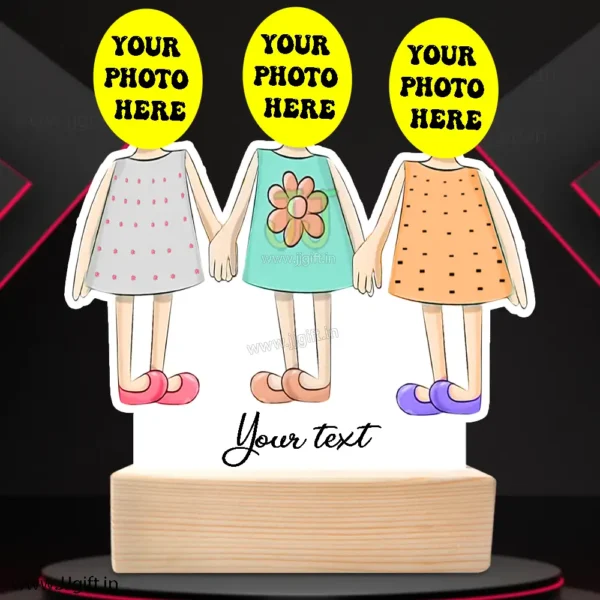 Caricature Gift for 3 female friends in childish and funny look - Image 3