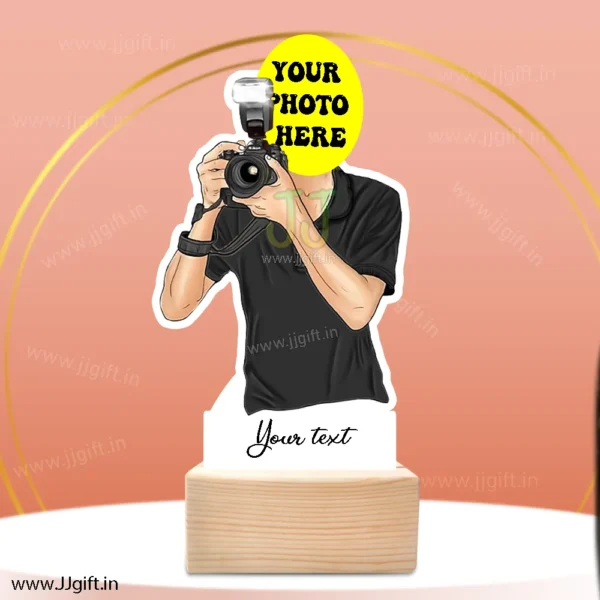 Caricature award for photographer, Personalized standee gift for photographer - Image 3