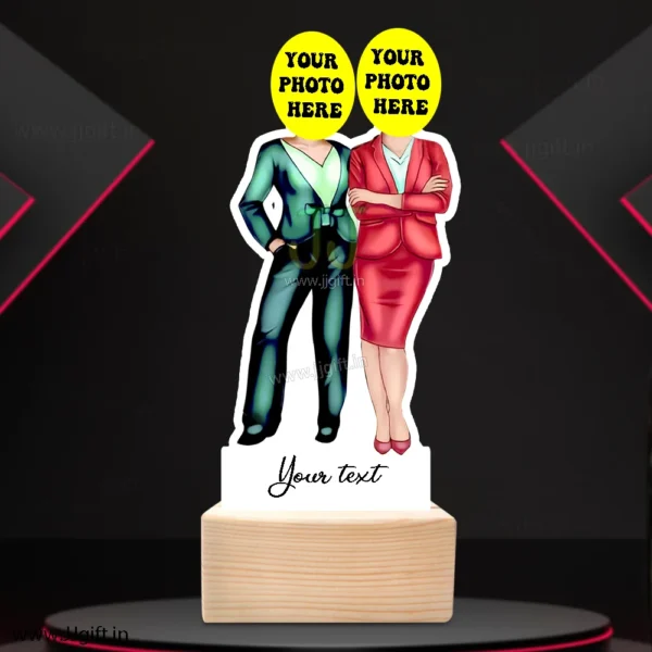 Caricature gift ideas for a group of 2 girls, Unique personalized standee for women group - Image 3