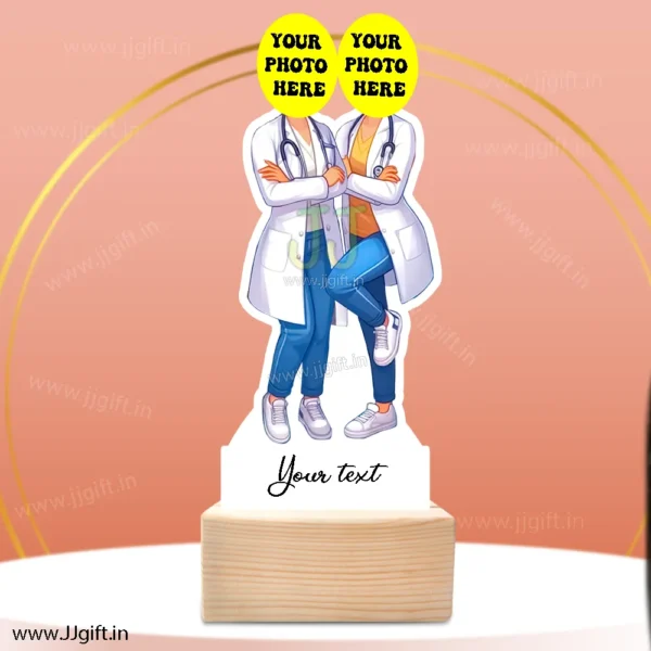 Female doctor caricature gift group of 2, unique gift for doctor group - Image 3