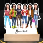 Personalized Caricature gift idea for Female friends group for 6 person