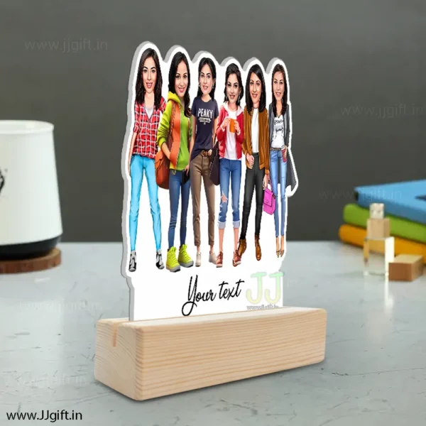 Personalized Caricature gift idea for Female friends group for 6 person - Image 3