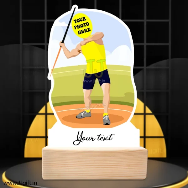 Personalized javelinist standee award gift, javelinist caricature gift, Javeline throw person gift idea - Image 3