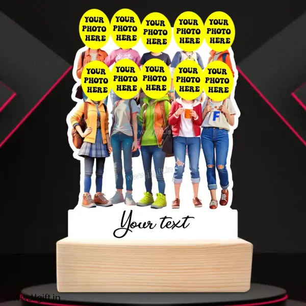 1 to 10 Female Frined Group Caricature Standee in Western outfit, Personalized 10 Female Group Standee Gift in Western Outfit - Image 3