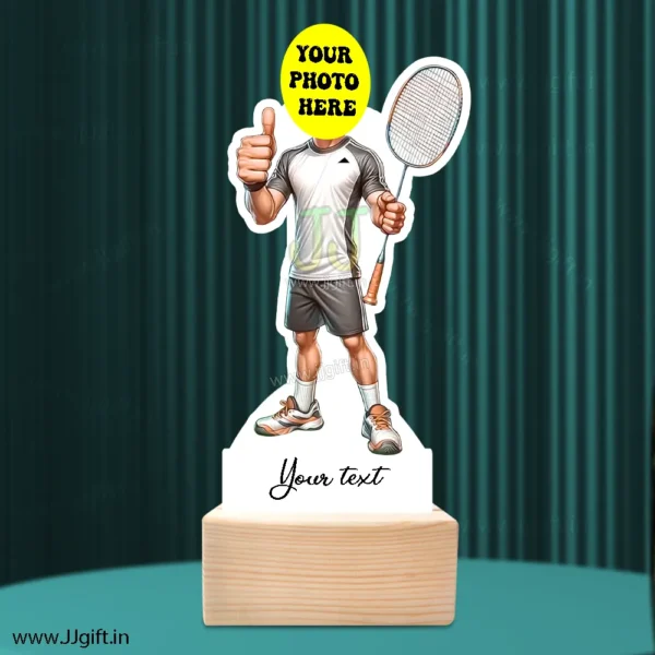 Badminton Gifts for him, Caricature Gift for Badminton Lover - Image 3