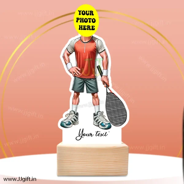 Caricature Gift for squash Player, Best Standee Gift for Squash Game Player - Image 3