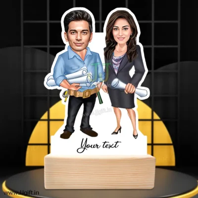 Caricature gift for Engineer or architecture caricature gift