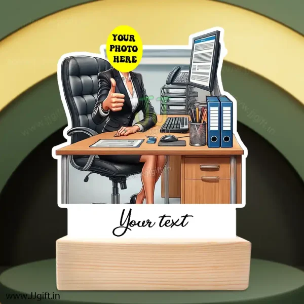 Caricature gift for corporate working women, Coporate Women Employee caricature gift - Image 3