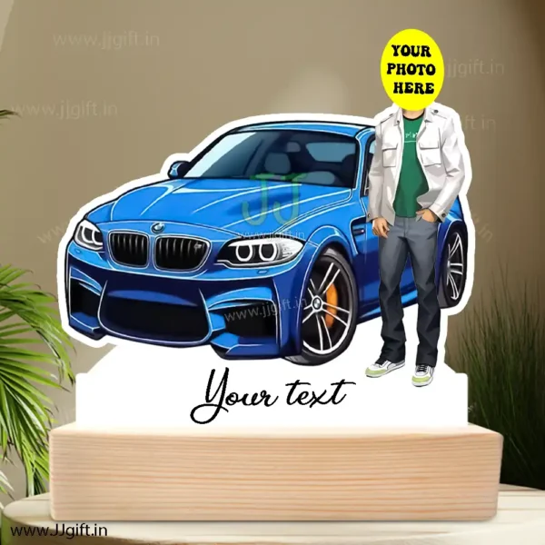 Caricature standee gift for Car lover, Personalized BMW car Caricature Gift Idea - Image 3