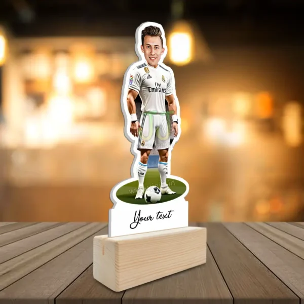 Footballer standee caricature gift, Best Acrylic made Personalized caricature gift - Image 2