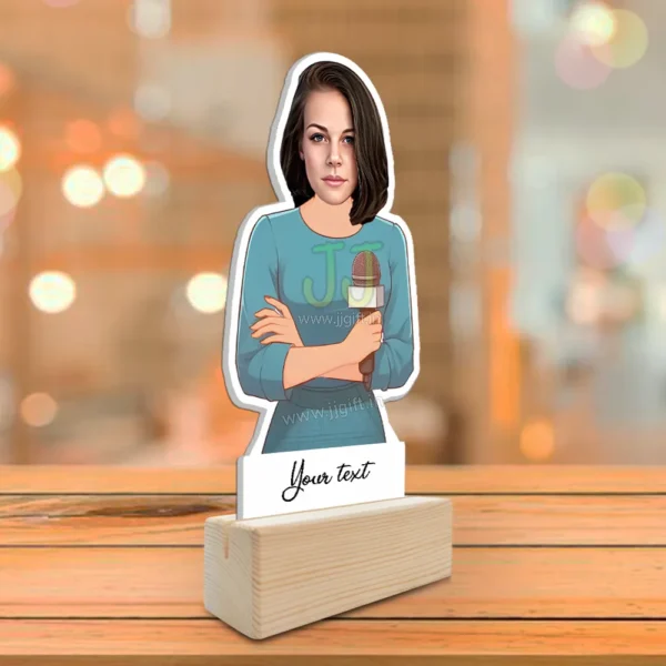 Girl Anchoring in Event caricature gift - Image 2