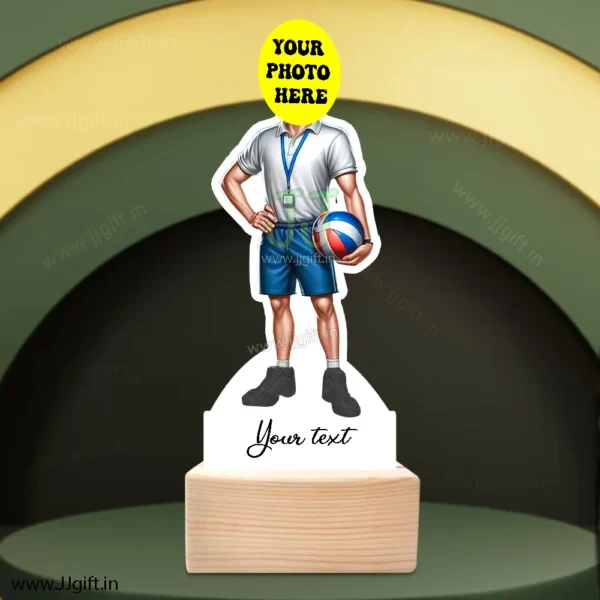 Perosnalized Volleyball Coach Caricature,Standee Gift For Volleyball Coach - Image 3