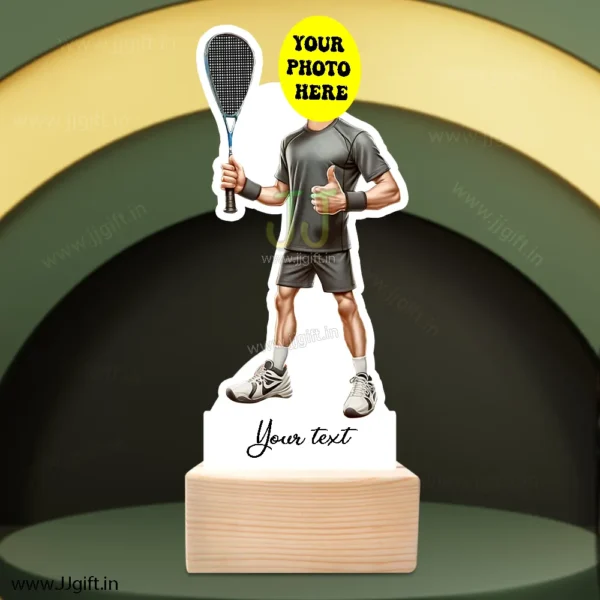 Present for Tennis Player, Caricature Standee gift for Tennis Player - Image 2