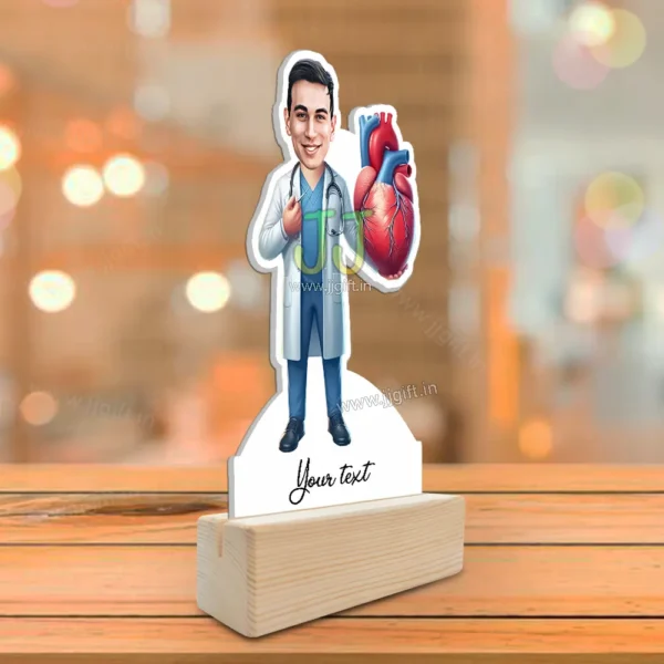 Unique Present for Cardiologist, Caricature Standee For Cardiology Doctor - Image 2