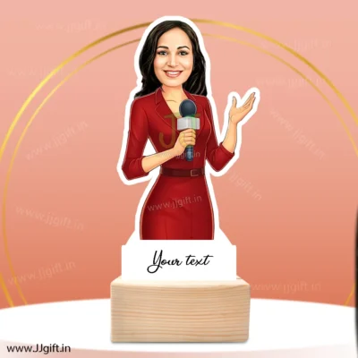 Unique gift for anchor, Persoanlzied gift for female anchor